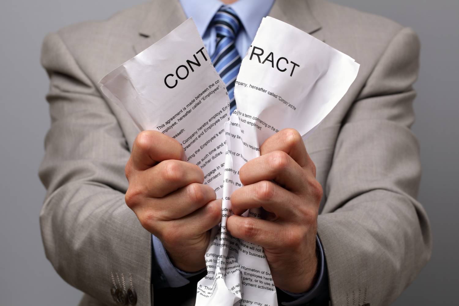 Tearing up the contract